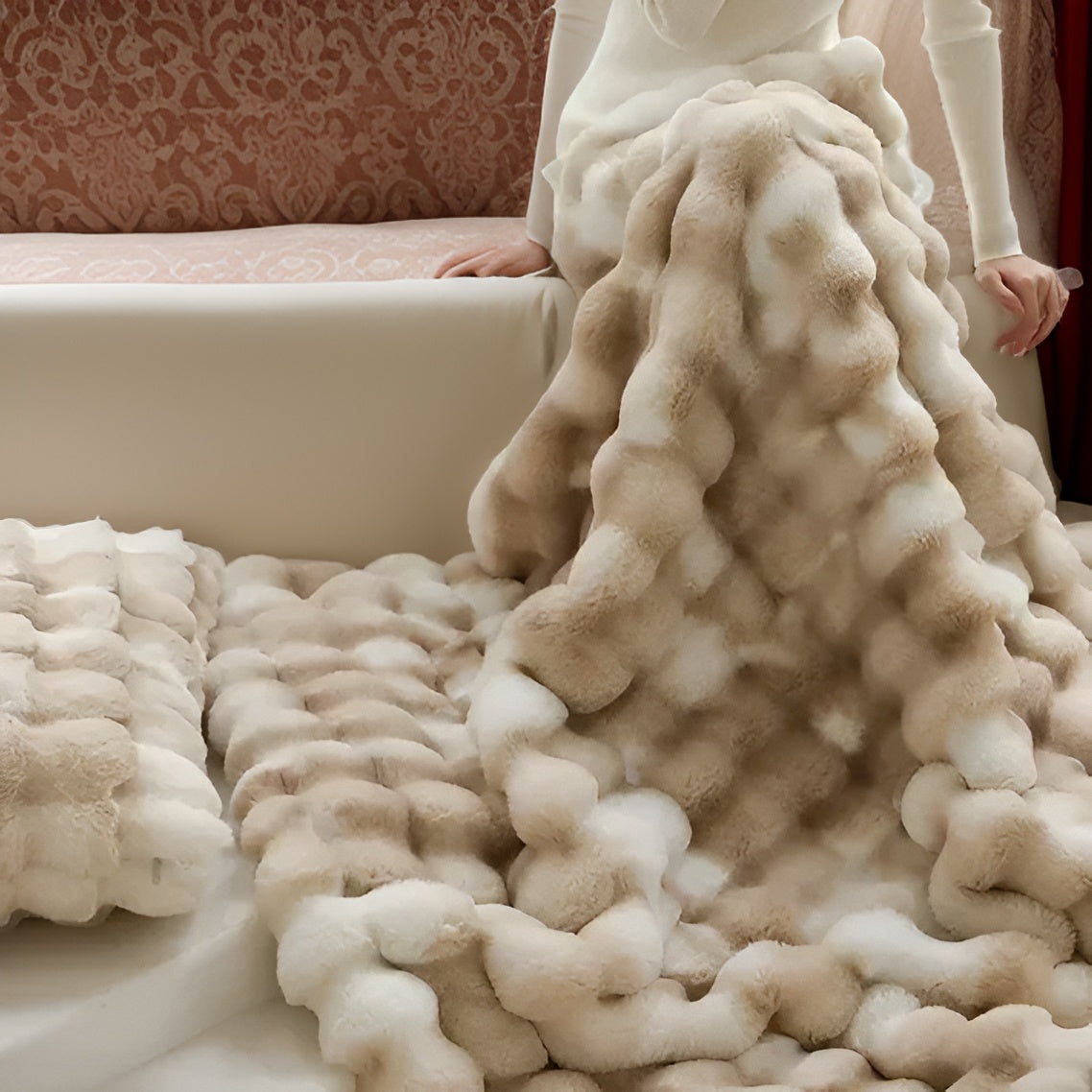 WarmNest™ – Flauschige Wärmedecke – Elegant & Vielseitig