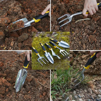 Hortex Gartenwerkzeug-Set - Ergonomisch, Edelstahl 1