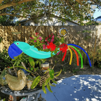 Hühnchen Garten Übertopf - Wetterfest, Bunt 4