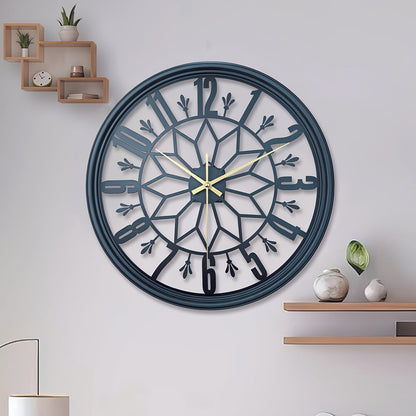 Ivo Vintage Wanduhr - Metall, Leise Bewegung, Industriestil 2