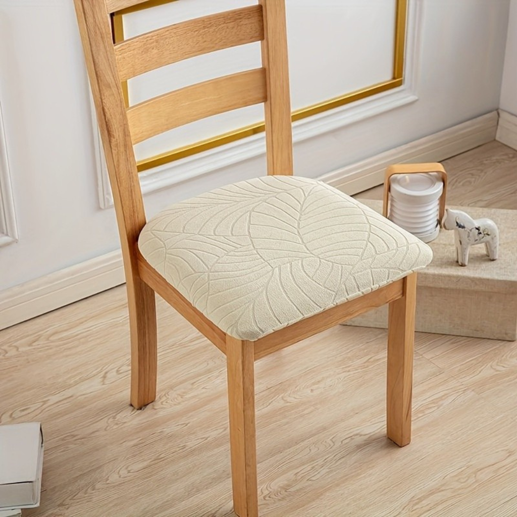 Jasmin Stuhlbezüge - Stretch-Jacquard, Elegante Passform für Esszimmerstuhl 0
