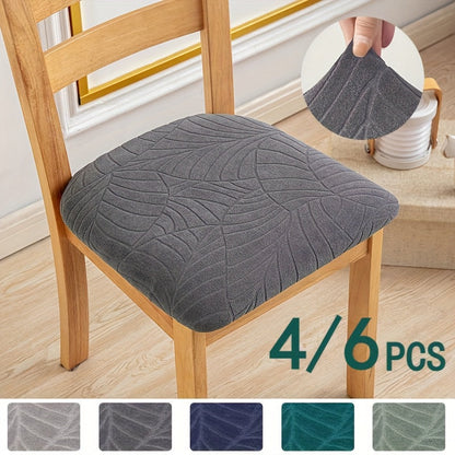 Jasmin Stuhlbezüge - Stretch-Jacquard, Elegante Passform für Esszimmerstuhl 2