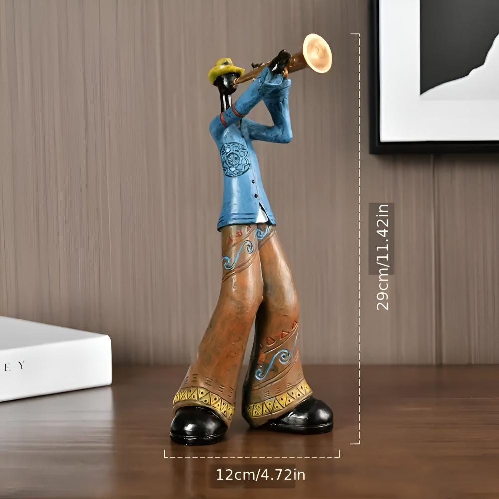 Jazlo Kunstharz Figur - Abstrakte Musikband, Künstlerisches Design 0