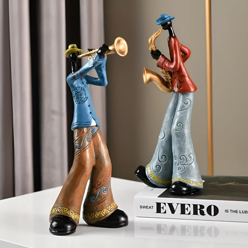 Jazlo Kunstharz Figur - Abstrakte Musikband, Künstlerisches Design 2