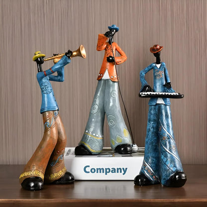 Jazlo Kunstharz Figur - Abstrakte Musikband, Künstlerisches Design 4