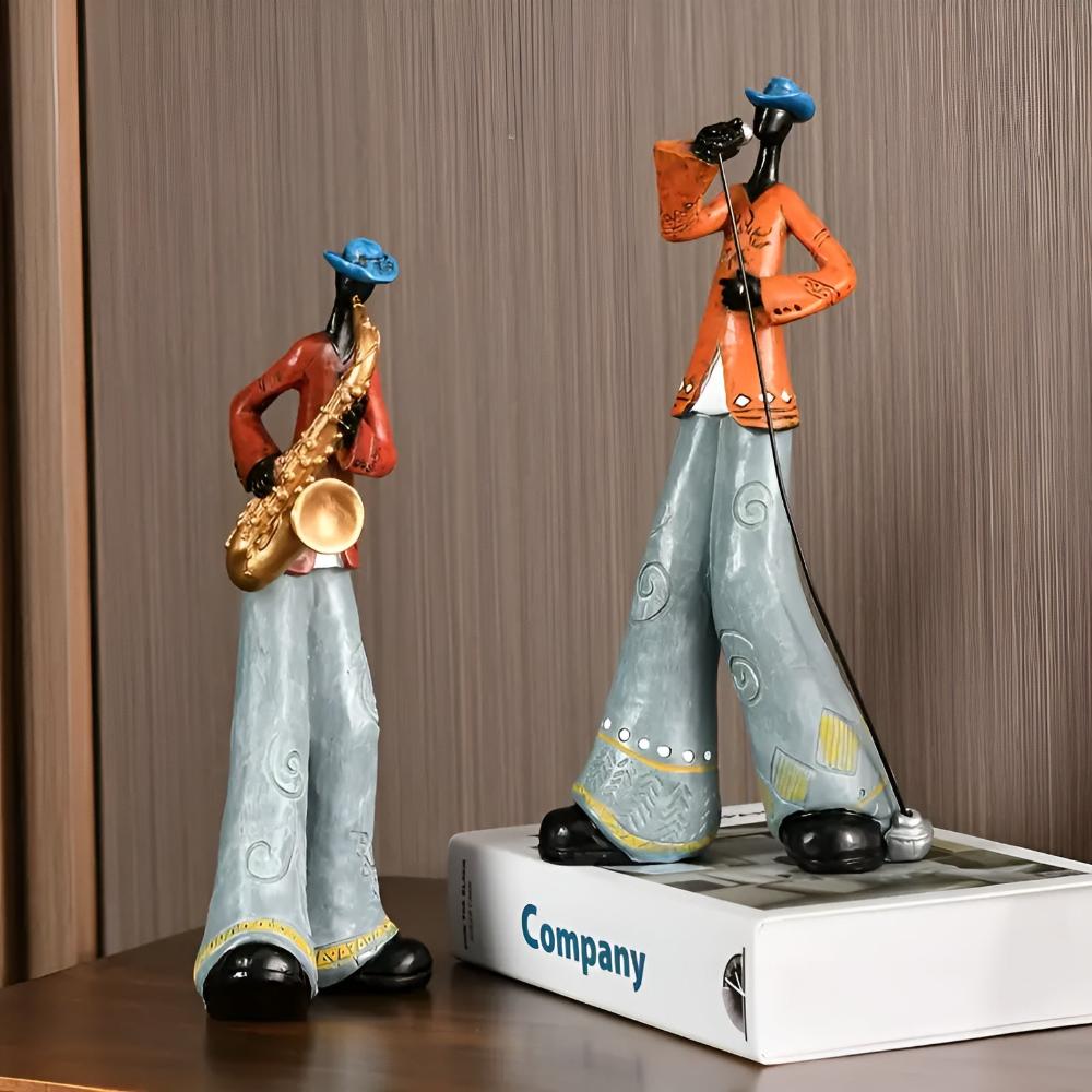 Jazlo Kunstharz Figur - Abstrakte Musikband, Künstlerisches Design 6