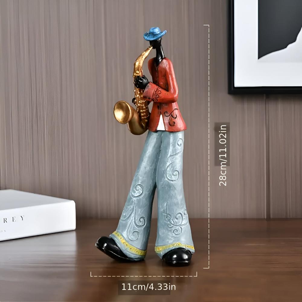 Jazlo Kunstharz Figur - Abstrakte Musikband, Künstlerisches Design 9