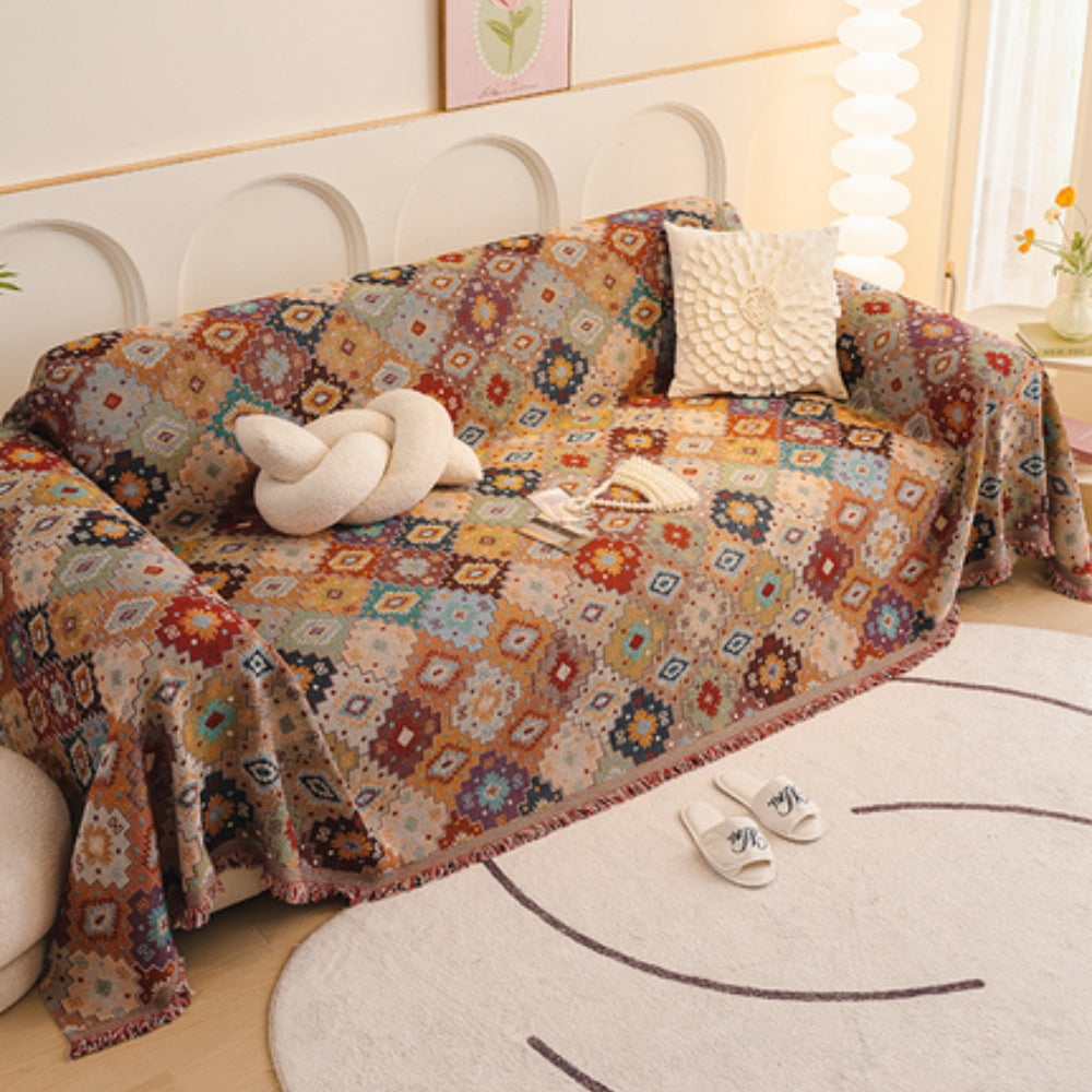 Jewel Sofa Bezug - Mikrofaser-Mischgewebe, Vintage Mosaik im Boho-Stil 2