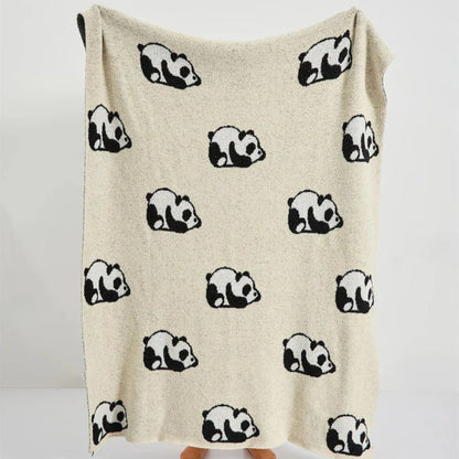 Kairo Strickdecke - 100% Baumwolle, Kawaii Panda Design 4