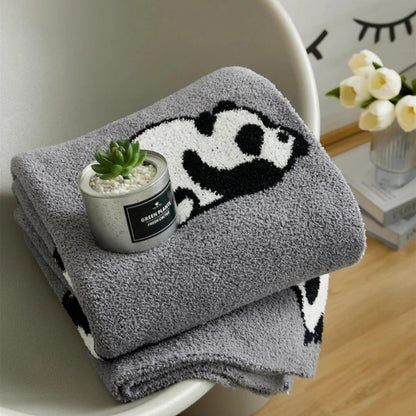 Kairo Strickdecke - 100% Baumwolle, Kawaii Panda Design 6