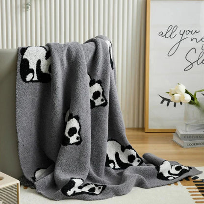 Kairo Strickdecke - 100% Baumwolle, Kawaii Panda Design 8