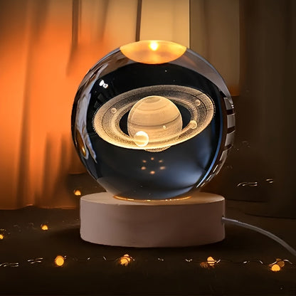 Klaris Kristallkugel - 3D-Lasergravur mit LED-Beleuchtung, Dekoration für Zuhause 9