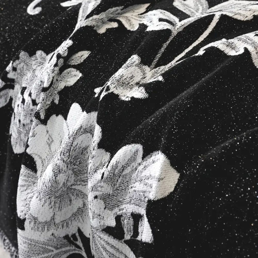 Klassik Fleur Sofabezug - Atmungsaktive Chenille, Elegantes Blumenmuster 6