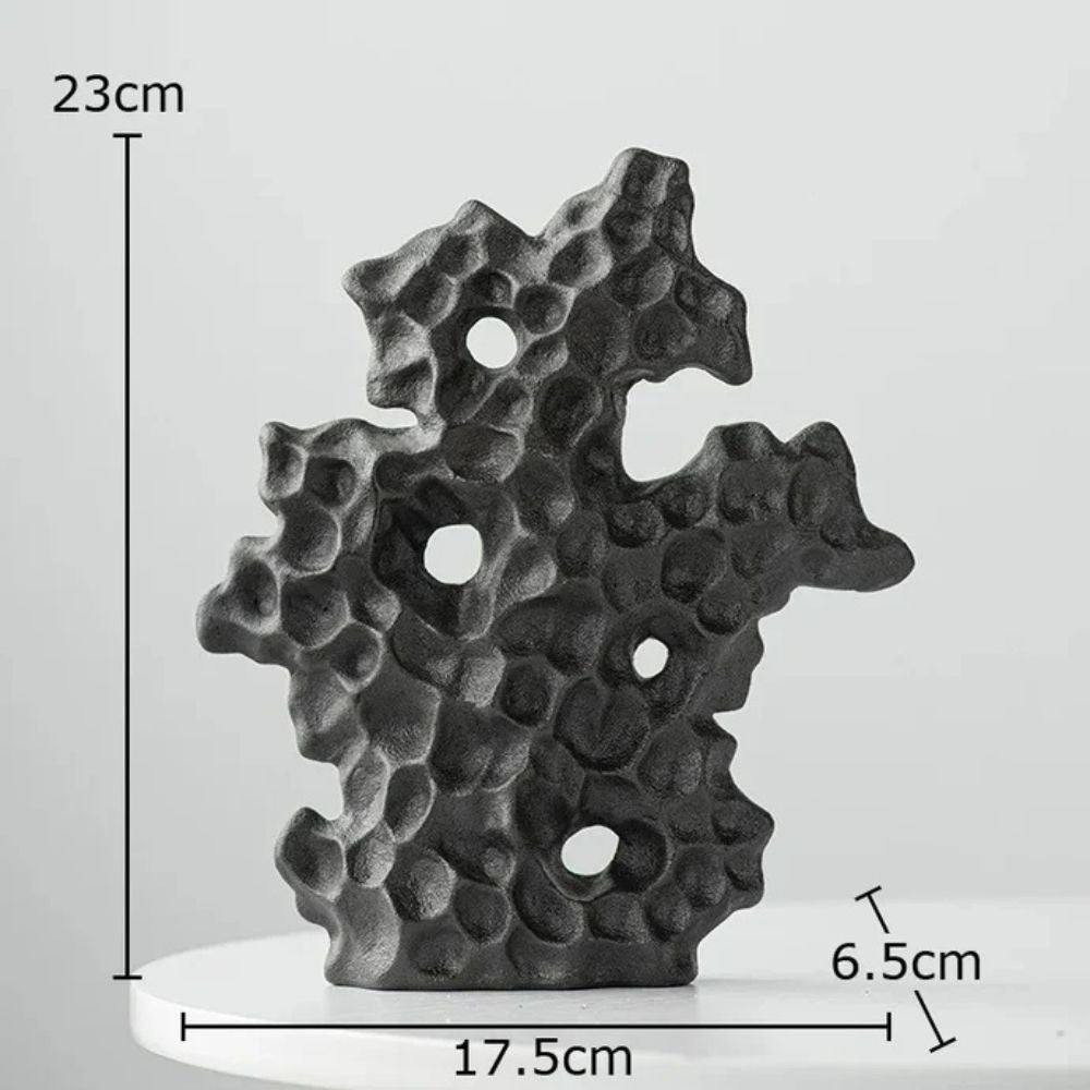 Kora Keramikskulptur - Hochwertige Keramik, Organische Form 8