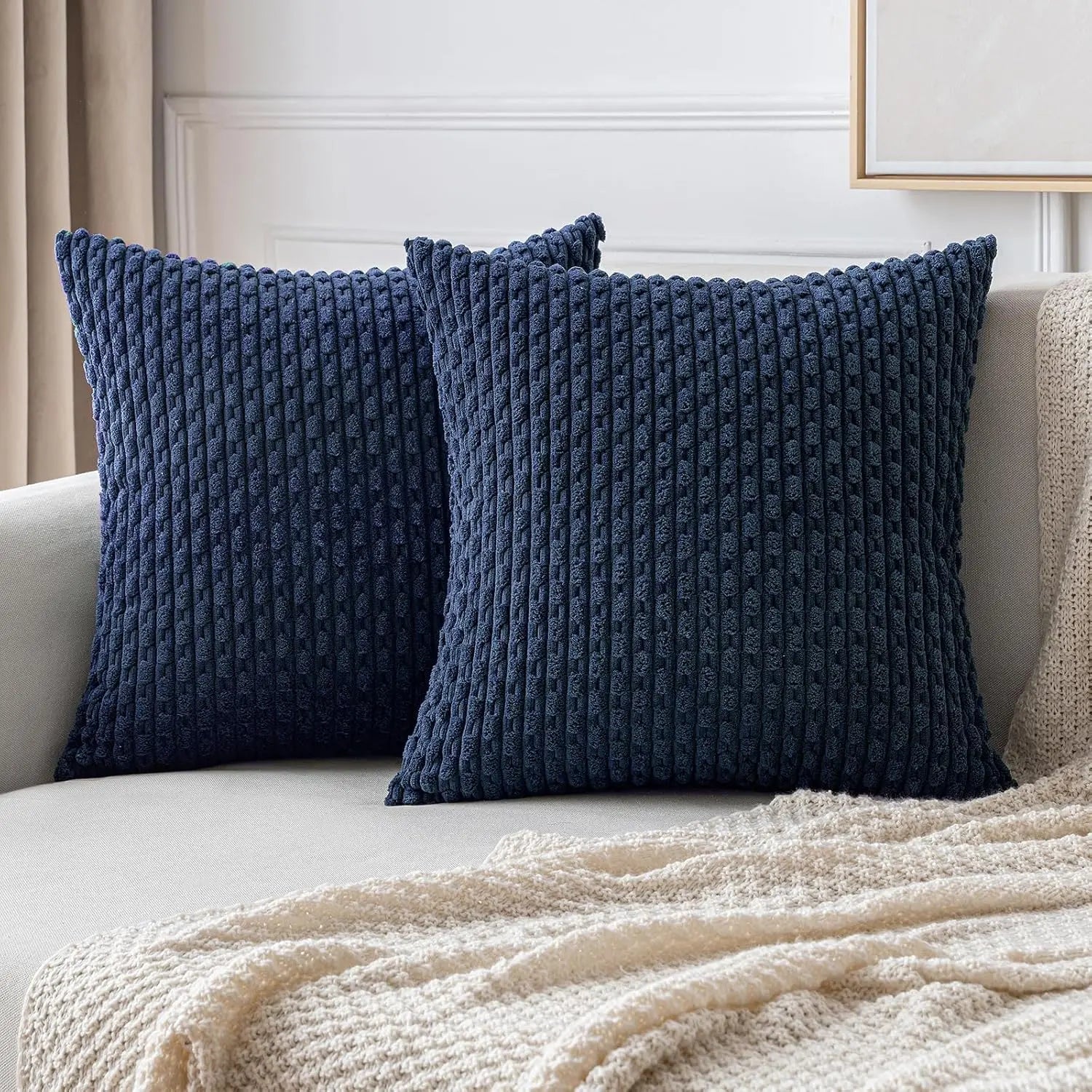 Kora Kissenbezug - Weicher Cord, Boho-Stil für Sofa und Bett 12
