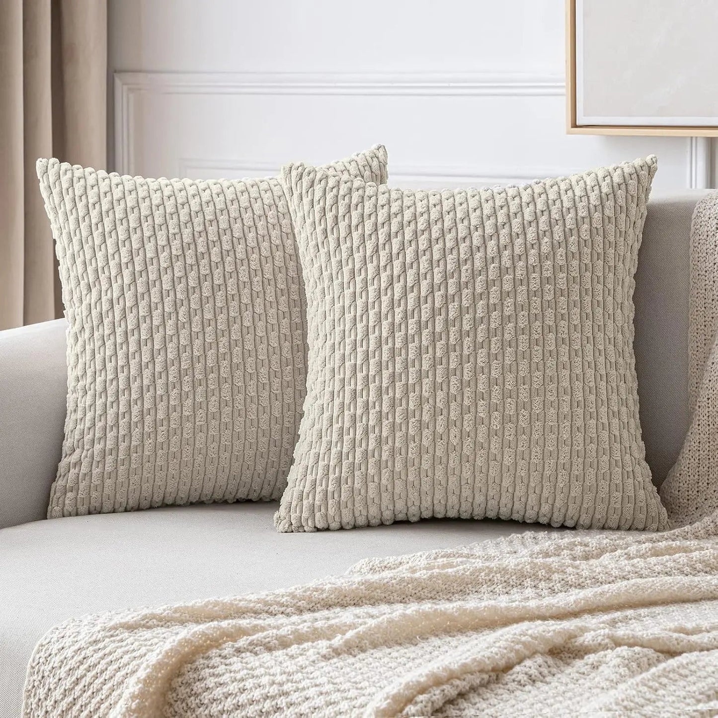 Kora Kissenbezug - Weicher Cord, Boho-Stil für Sofa und Bett 7