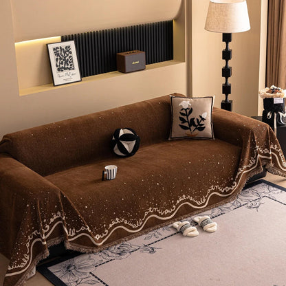Kora Sofabezug - Chenille, Glitzerndes Design, Langlebig und Haustierfreundlich 0