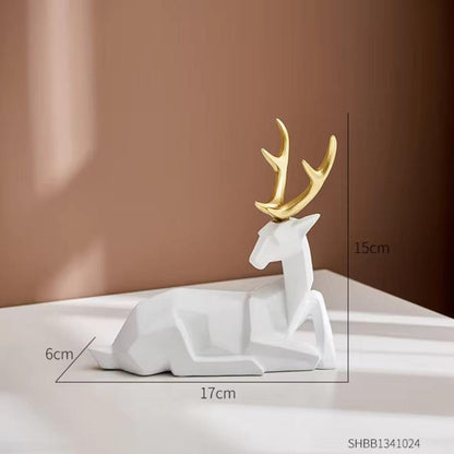 Kreo Hirschfigur - Geometrisches Harzdesign, Modern Elegant 3