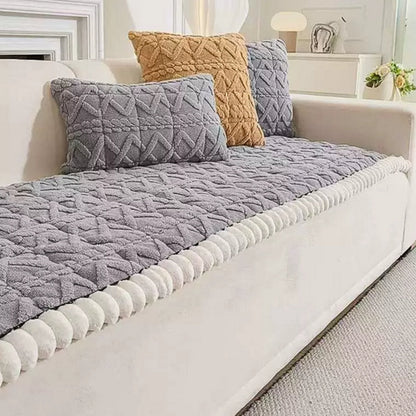 Kushe Sofabezug - Sherpa-Plüsch, Rutschfestes Design 3