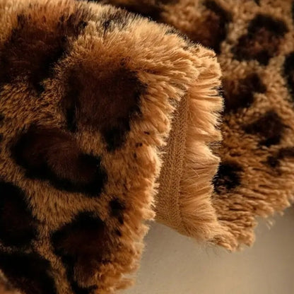Lepora Sofabezug - Weiche Mikrofasermischung, Plüsch Leopardenmuster 3