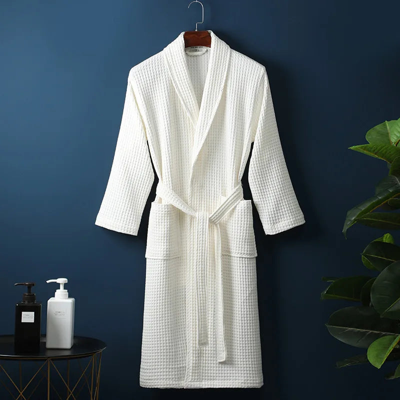 Liora Bademantel - Baumwolle, Weich und Saugfähig, Unisex 0