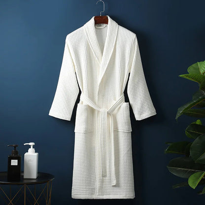 Liora Bademantel - Baumwolle, Weich und Saugfähig, Unisex 0