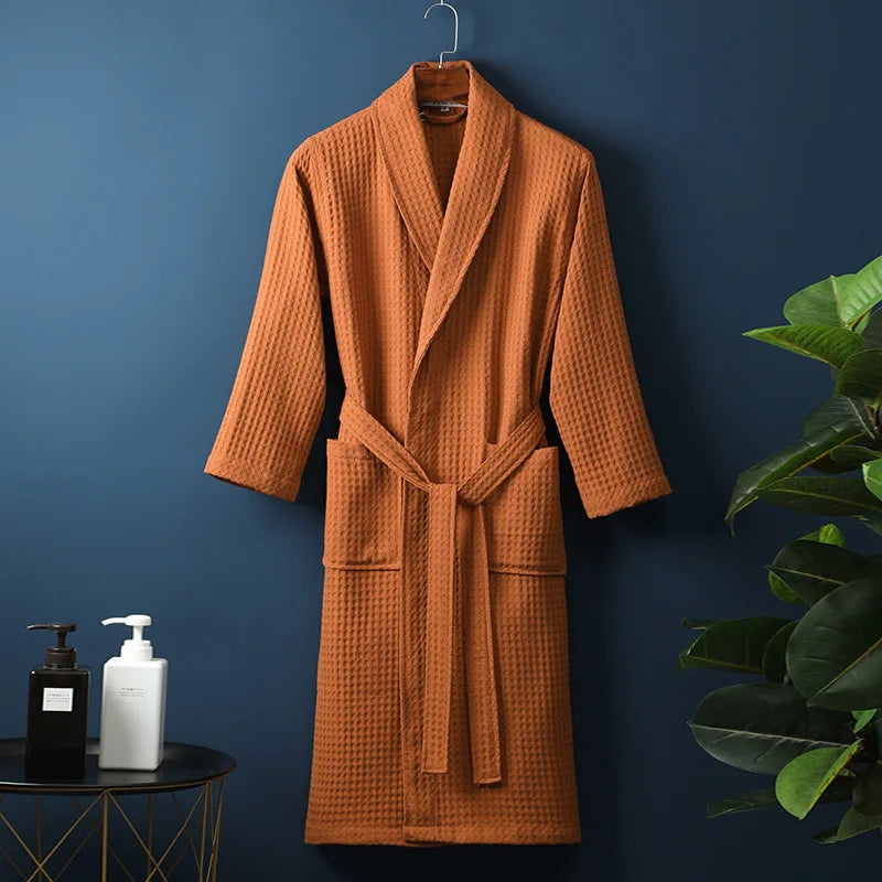 Liora Bademantel - Baumwolle, Weich und Saugfähig, Unisex 5