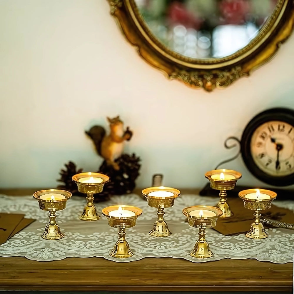 Liora Kerzenständer Gold - Vintage Stil, Eleganter Glanz 5