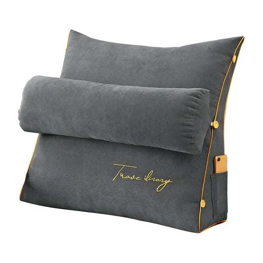 Liora Lesekissen Bett - Ergonomisches Dreieckskissen für Rückenstütze und Komfort 1