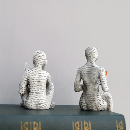 Liora Regal Dekoration - Kunstharz Figur Lesende Frau, Elegant und Detailliert 2