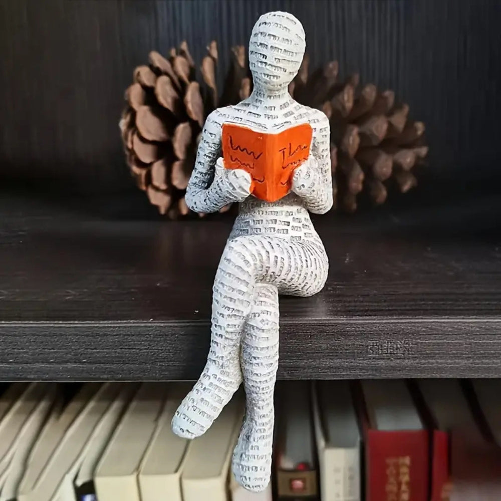 Liora Regal Dekoration - Kunstharz Figur Lesende Frau, Elegant und Detailliert 5
