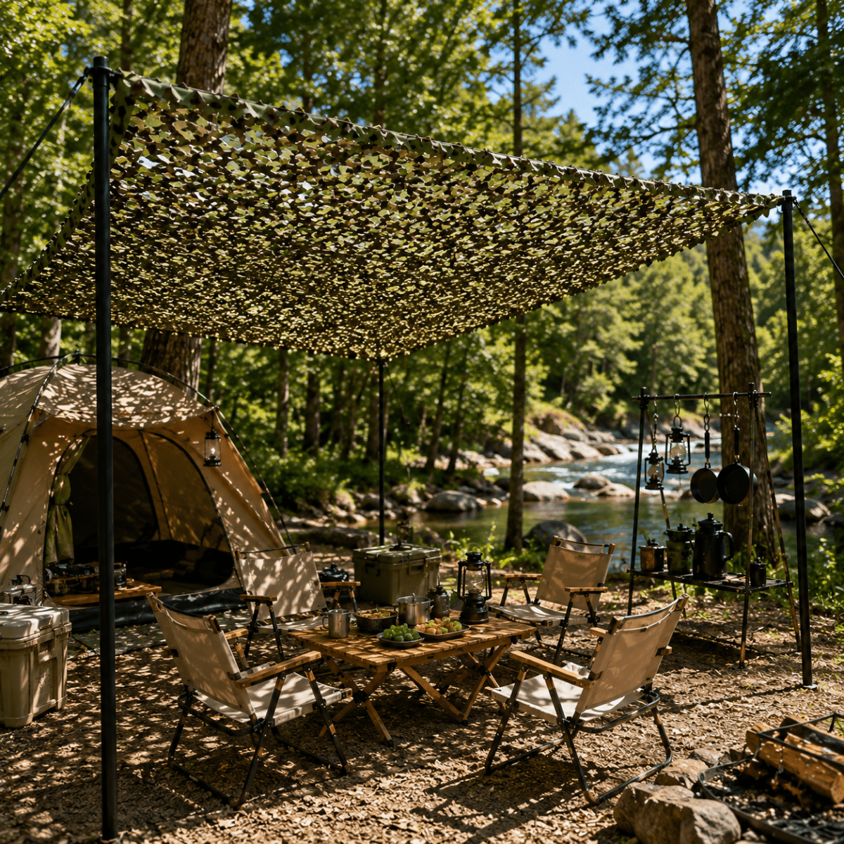 Liora Tarnnetz - Wetterfestes Blattdesign, Sichtschutz und Sonnenschutz für Außenbereiche 1
