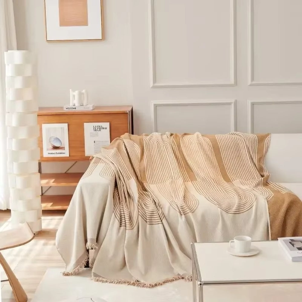 Lira Chenille-Sofabezug - Doppelseitig, Pflegeleicht, Boho-Chic 6