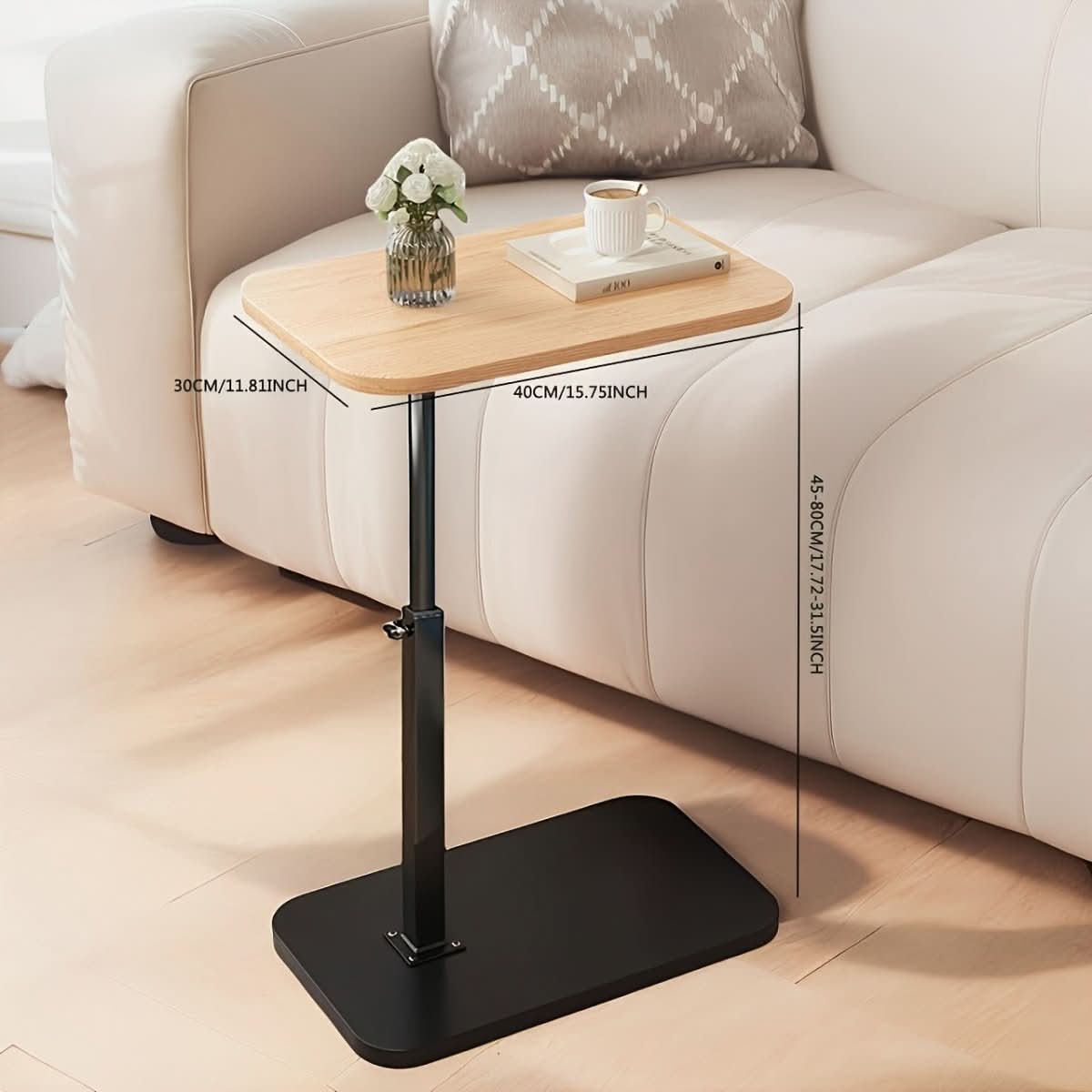 Livelift Beistelltisch - Höhenverstellbar, Holzplatte, Modern 4