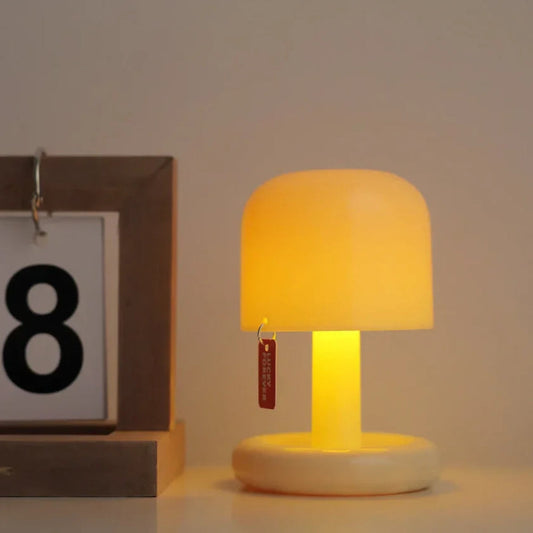 Luma Tischlampe - Tragbares Pilzdesign, USB-aufladbar, Sanftes LED Licht 0