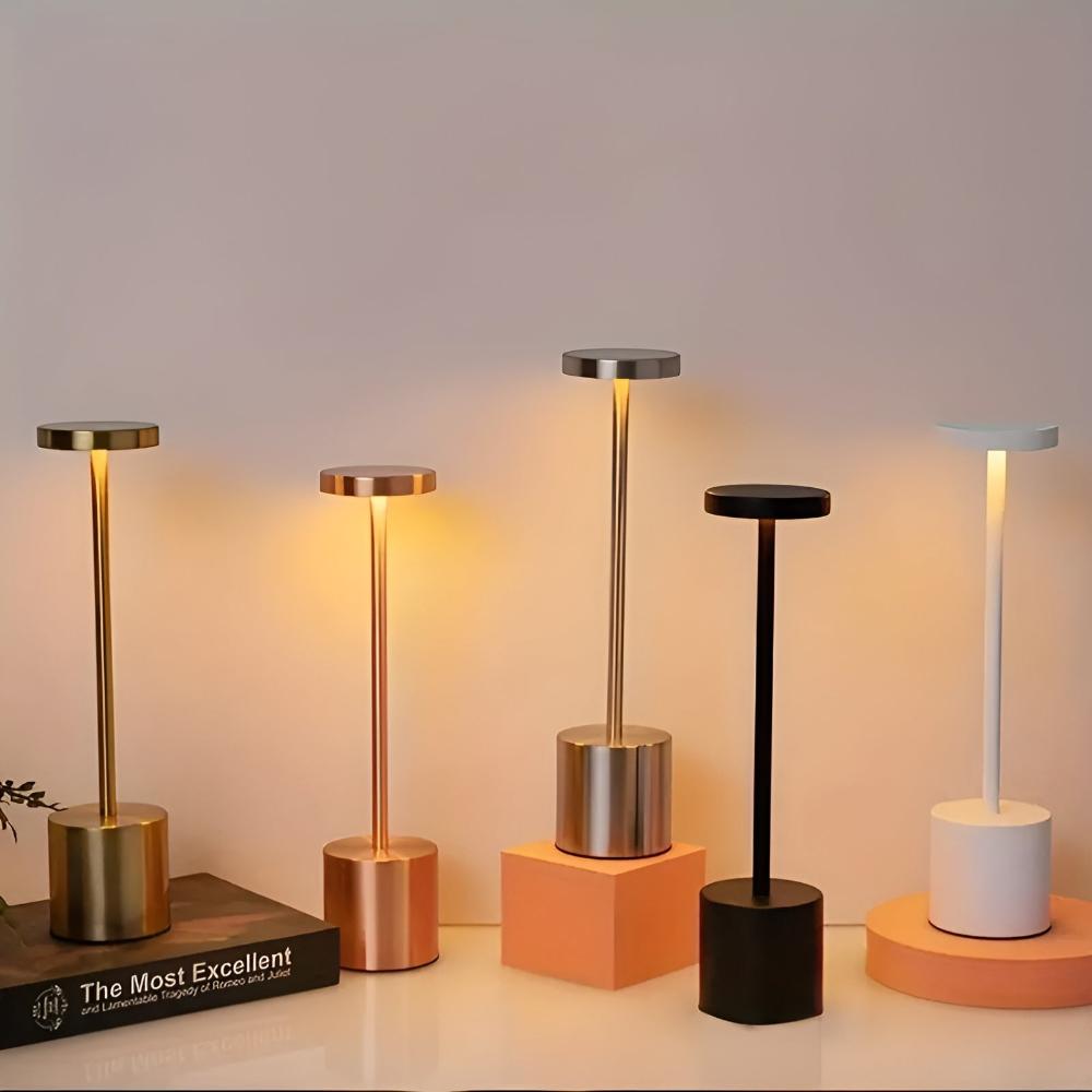 Lumi Akku Tischleuchte - Tragbares Design, Einstellbare Helligkeit 3
