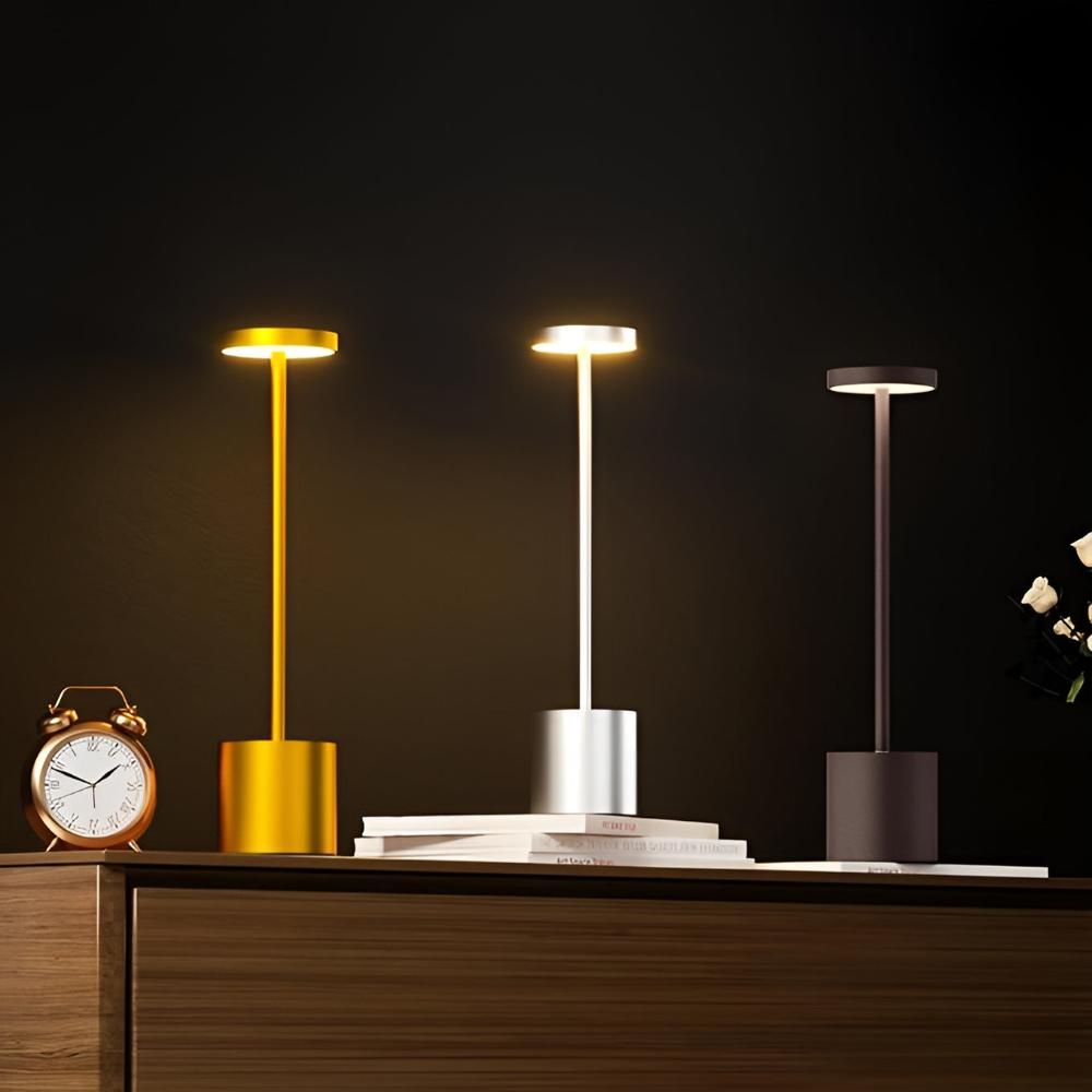 Lumi Akku Tischleuchte - Tragbares Design, Einstellbare Helligkeit 6