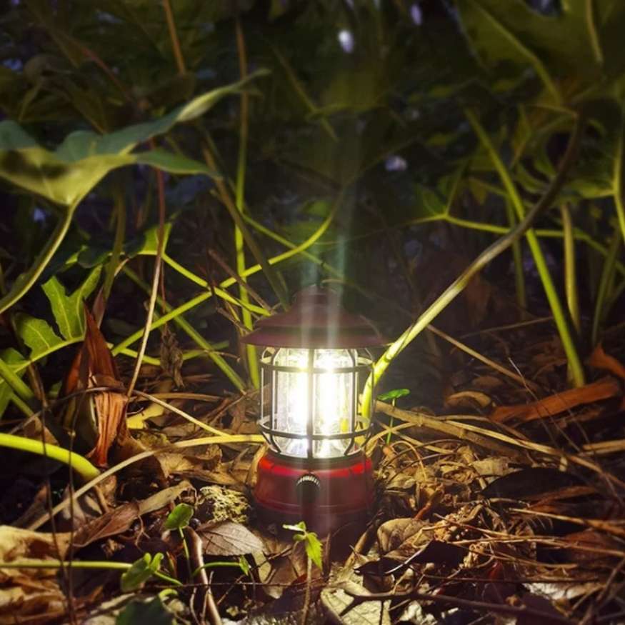 Lumos Campinglaterne - Wiederaufladbar, LED, Vintage-Design, Dimmbare Beleuchtung 5