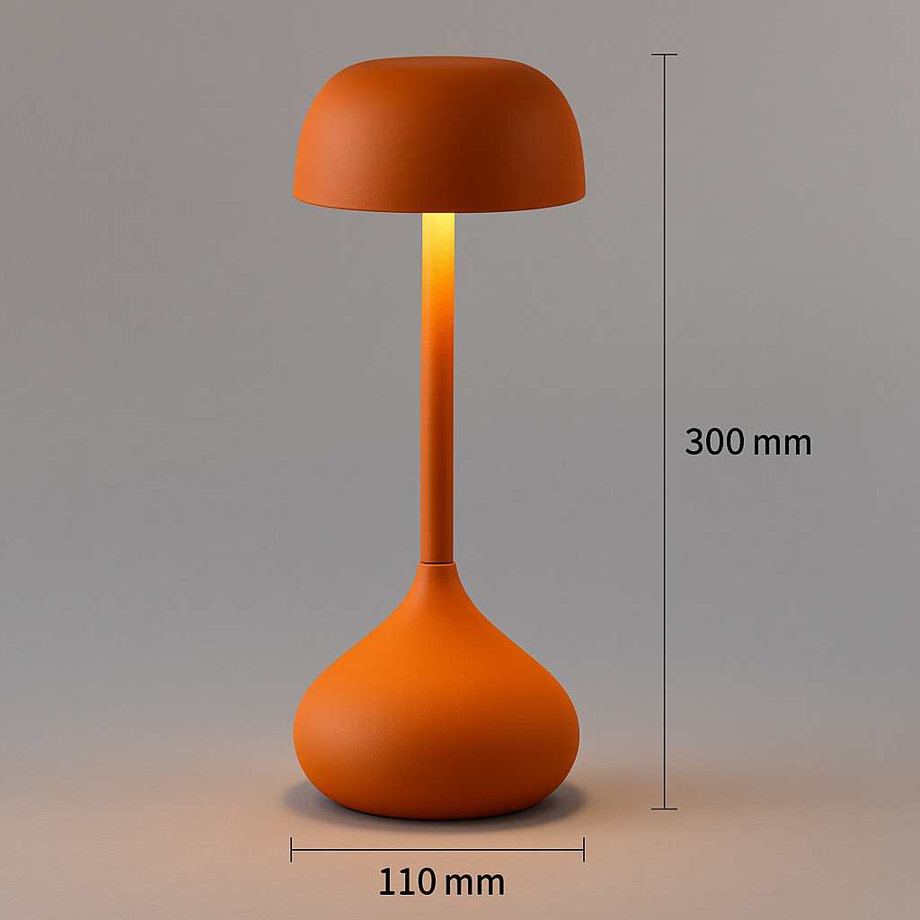 Luna Glow Schreibtischlampe LED - Aluminium, Tragbar und Wiederaufladbar 0