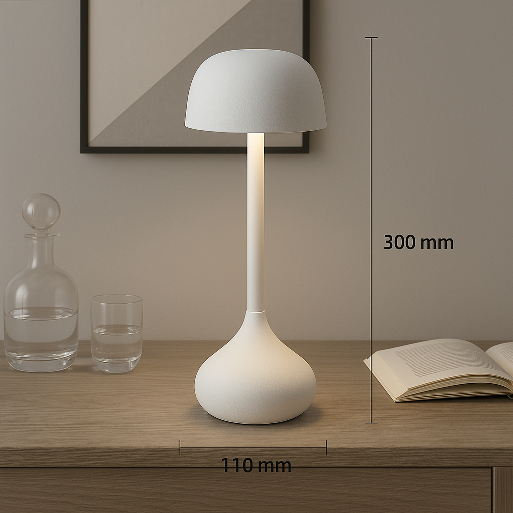Luna Glow Schreibtischlampe LED - Aluminium, Tragbar und Wiederaufladbar 3