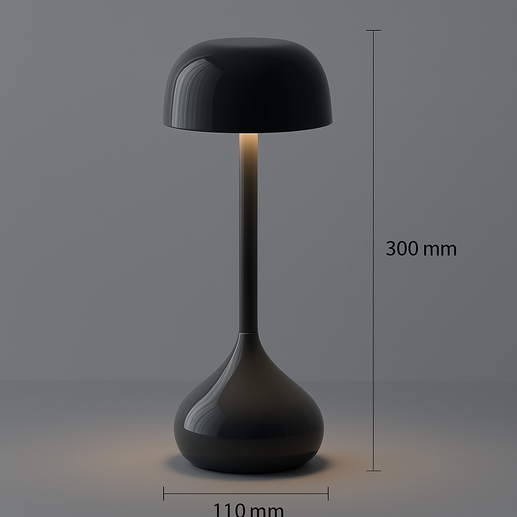 Luna Glow Schreibtischlampe LED - Aluminium, Tragbar und Wiederaufladbar 5