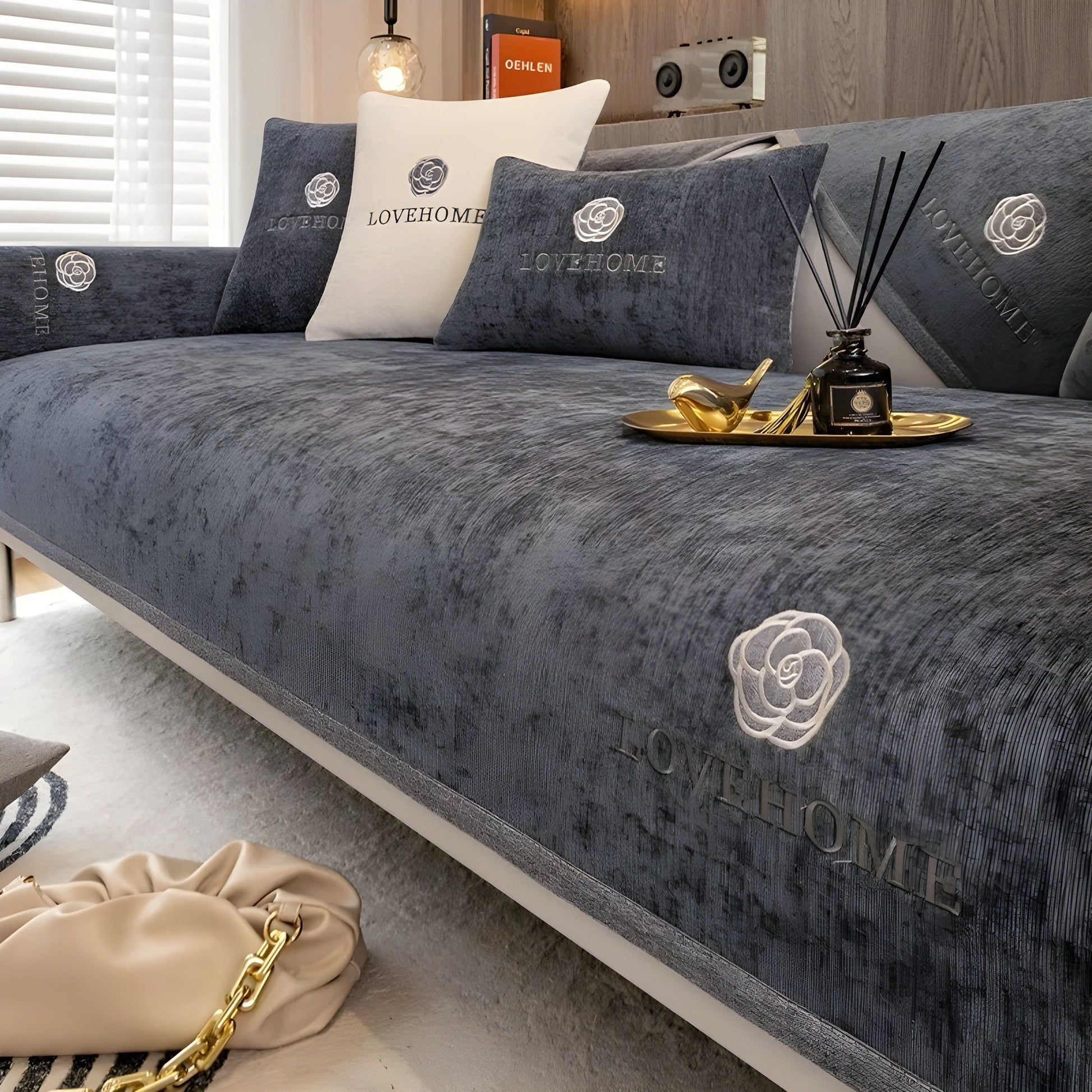 Luna Sofabezug - Rutschfest, Moderner Schutzbezug für Sofa und Couch 4