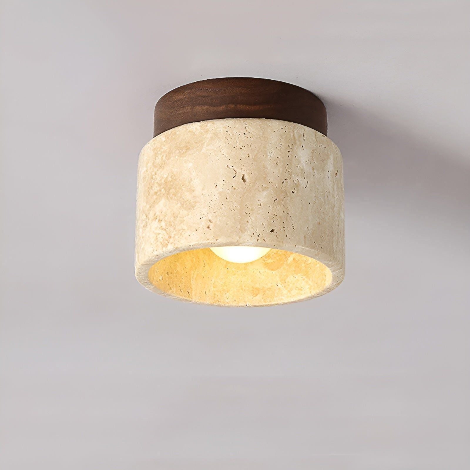 Lunaro Deckenleuchte - Gelber Marmor, Japanisches Design für Wohnzimmer 2