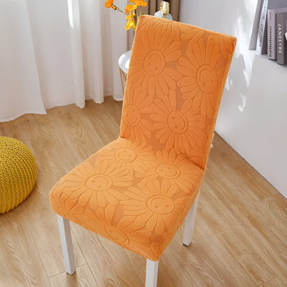 BloomSmileFit™ - Elastischer Stuhlbezug - Blumen Stil - Verspielter Stuhlschutz