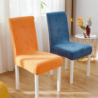 BloomSmileFit™ - Elastischer Stuhlbezug - Blumen Stil - Verspielter Stuhlschutz
