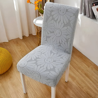 BloomSmileFit™ - Elastischer Stuhlbezug - Blumen Stil - Verspielter Stuhlschutz