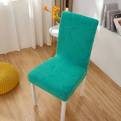 BloomSmileFit™ - Elastischer Stuhlbezug - Blumen Stil - Verspielter Stuhlschutz