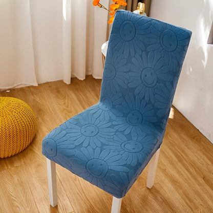 BloomSmileFit™ - Elastischer Stuhlbezug - Blumen Stil - Verspielter Stuhlschutz