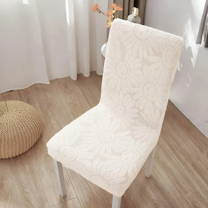 BloomSmileFit™ - Elastischer Stuhlbezug - Blumen Stil - Verspielter Stuhlschutz