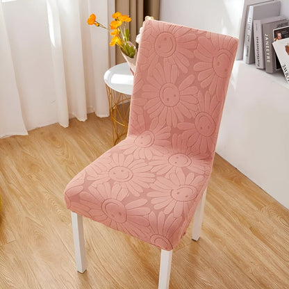 BloomSmileFit™ - Elastischer Stuhlbezug - Blumen Stil - Verspielter Stuhlschutz